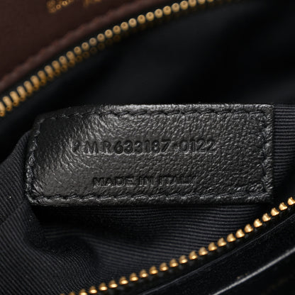 Saint Laurent Raffia Calfskin Monogram Medium Niki Chain Satchel New Nut 7 of 10