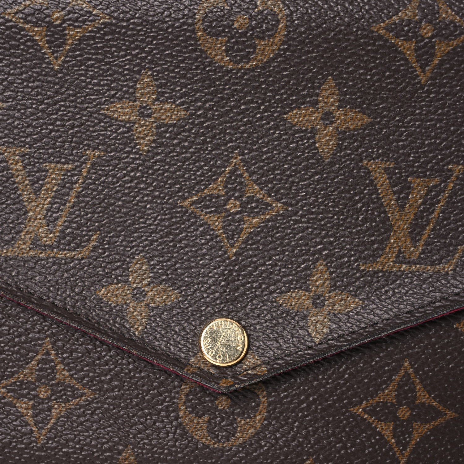 Louis Vuitton Monogram Pochette Felicie Chain Wallet Fuchsia 11 of 16