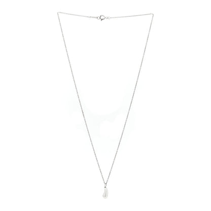 Tiffany Sterling Silver 12mm Elsa Peretti Teardrop Pendant Necklace 3 of 4