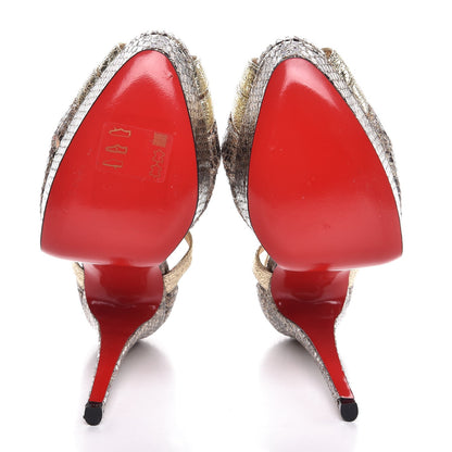 Christian Louboutin Glitter Glennalta 150 Pumps 38.5 Roccia 5 of 7