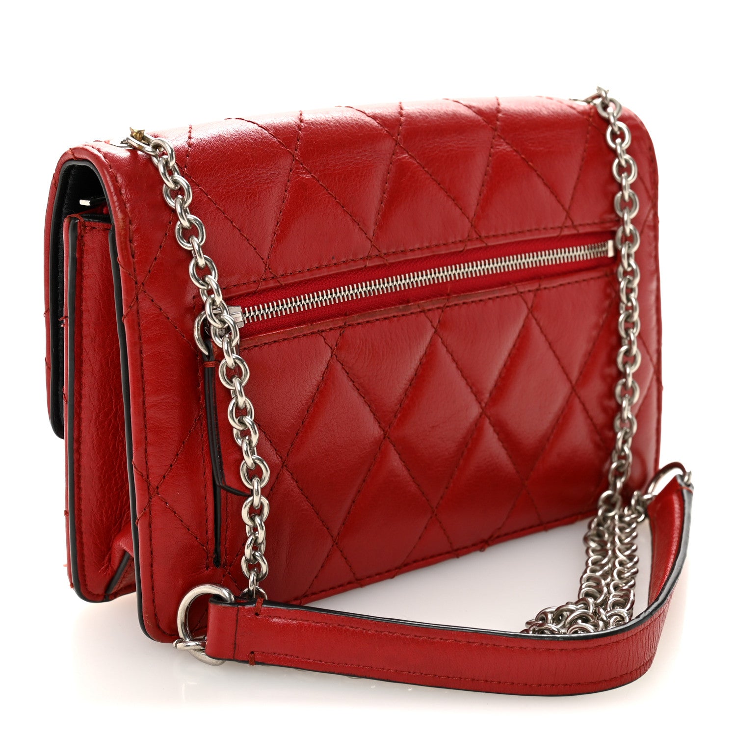 Mulberry Shiny Buffalo Quilted Darley Shoulder Bag Red 3 of 12