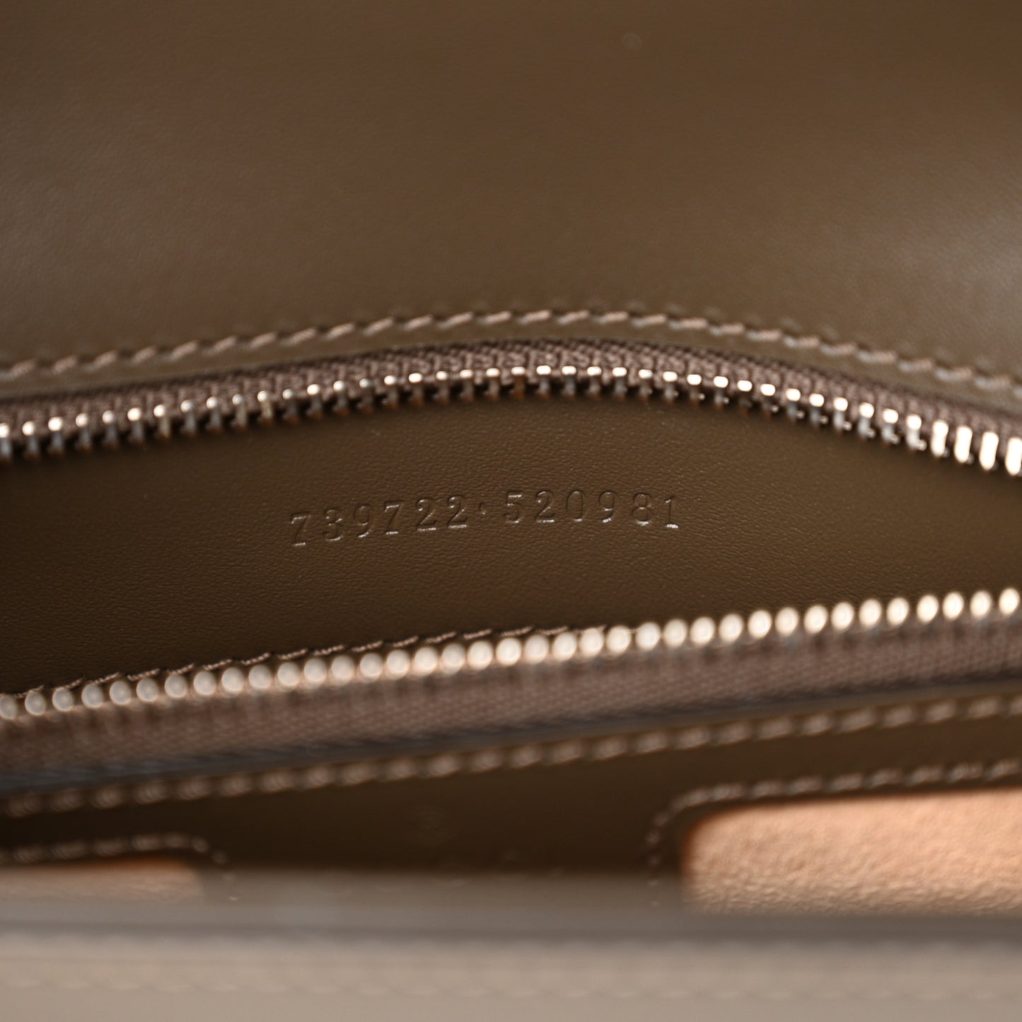 Senna Calfskin Petite GG Top Handle Shoulder Bag Brown