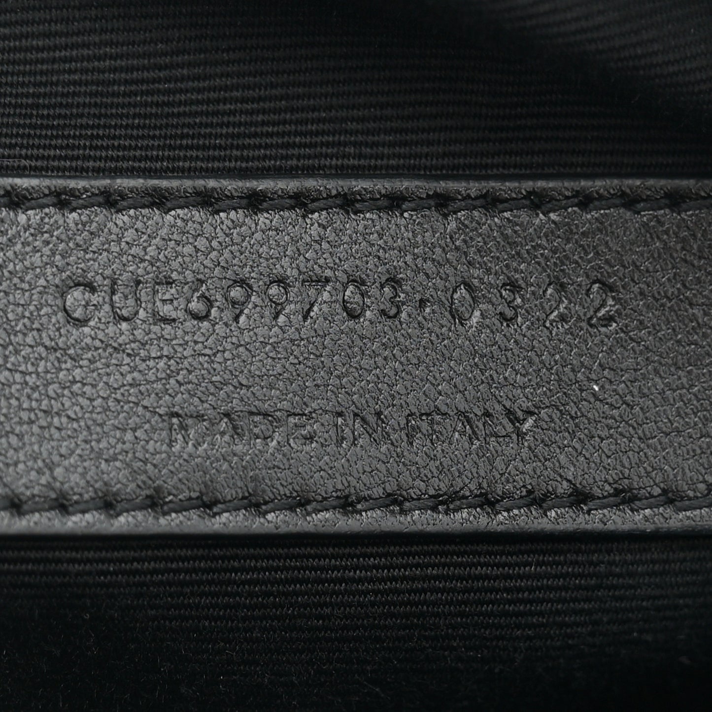 Lambskin Monogram Mini Sade Tube Bag Black