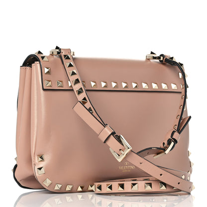 Valentino Garavani Vitello Small Rockstud Shoulder Bag Rose Cannelle 2 of 7
