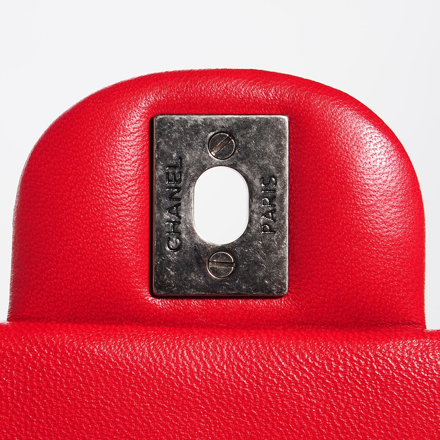 Chanel Lambskin Quilted Mini Rectangular Flap Red 6 of 9