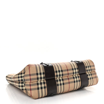 Burberry Haymarket Check Tote Chocolate 4 of 16