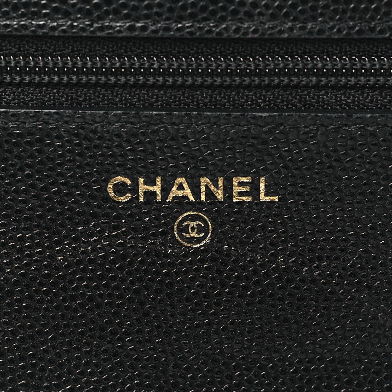 Chanel Caviar Quilted French New Wave Chain CC Wallet On Chain WOC Black 6 of 11