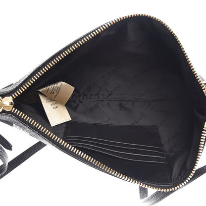Burberry House Check Derby Peyton Crossbody Clutch Bag Black 5 of 10