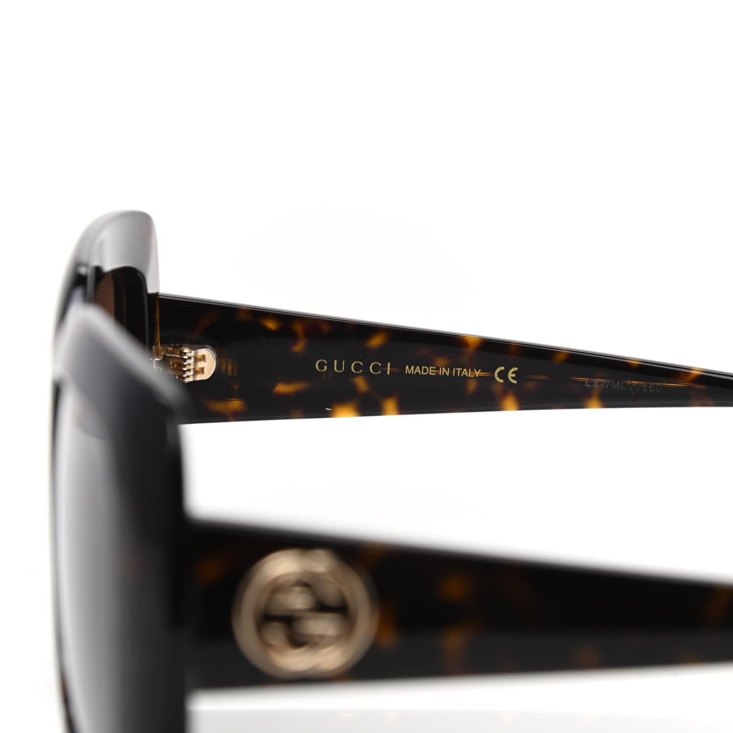 Gucci Acetate Square Frame Sunglasses GG0896S Tortoise 5 of 8