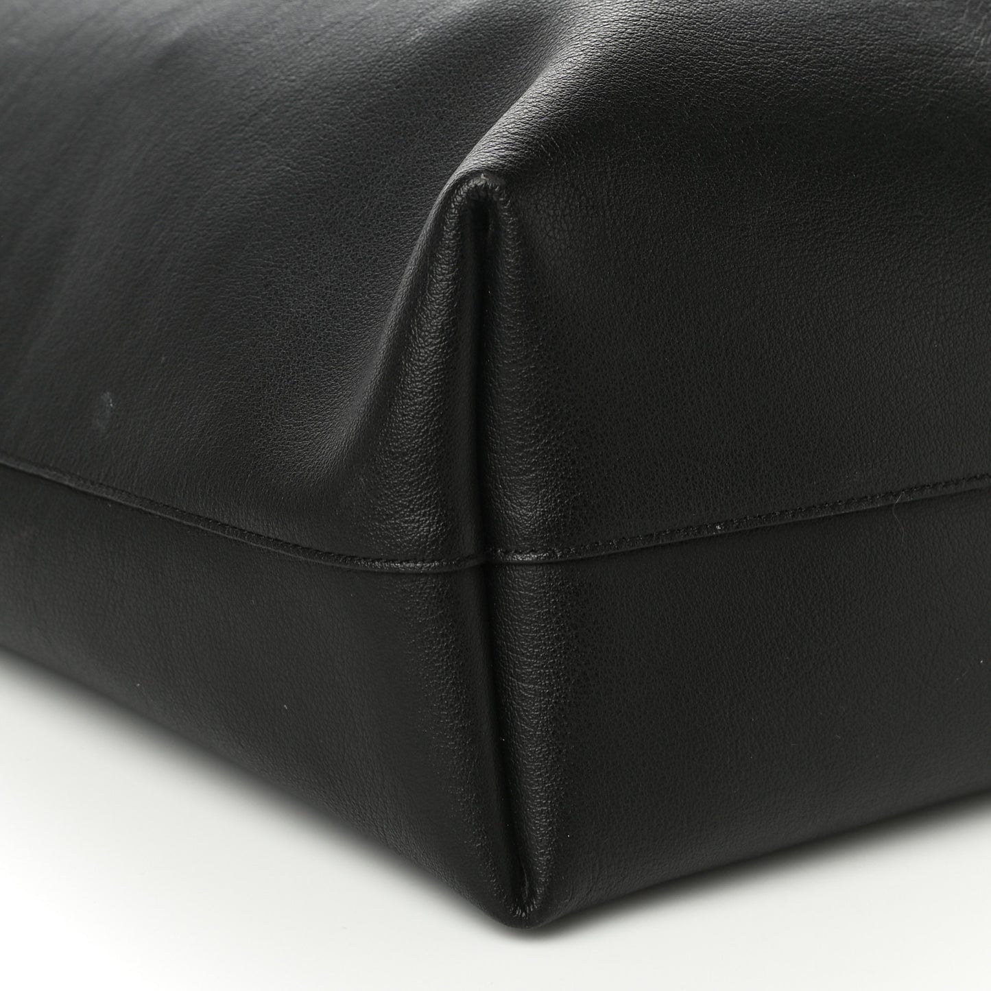 Calfskin Large Shopping Tote Black