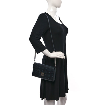 MCM Visetos Millie Wallet On Chain Black 2 of 9