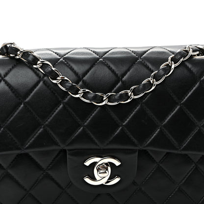 Chanel Lambskin Quilted Small Double Flap Black 8 of 11