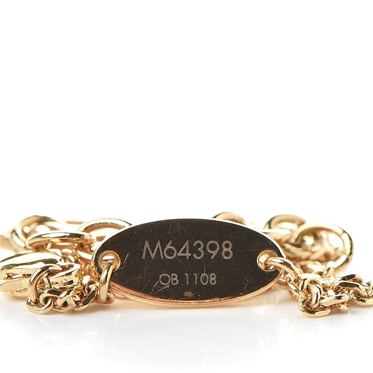 Louis Vuitton Crystal Pearl Angel Love Bracelet Gold 5 of 5