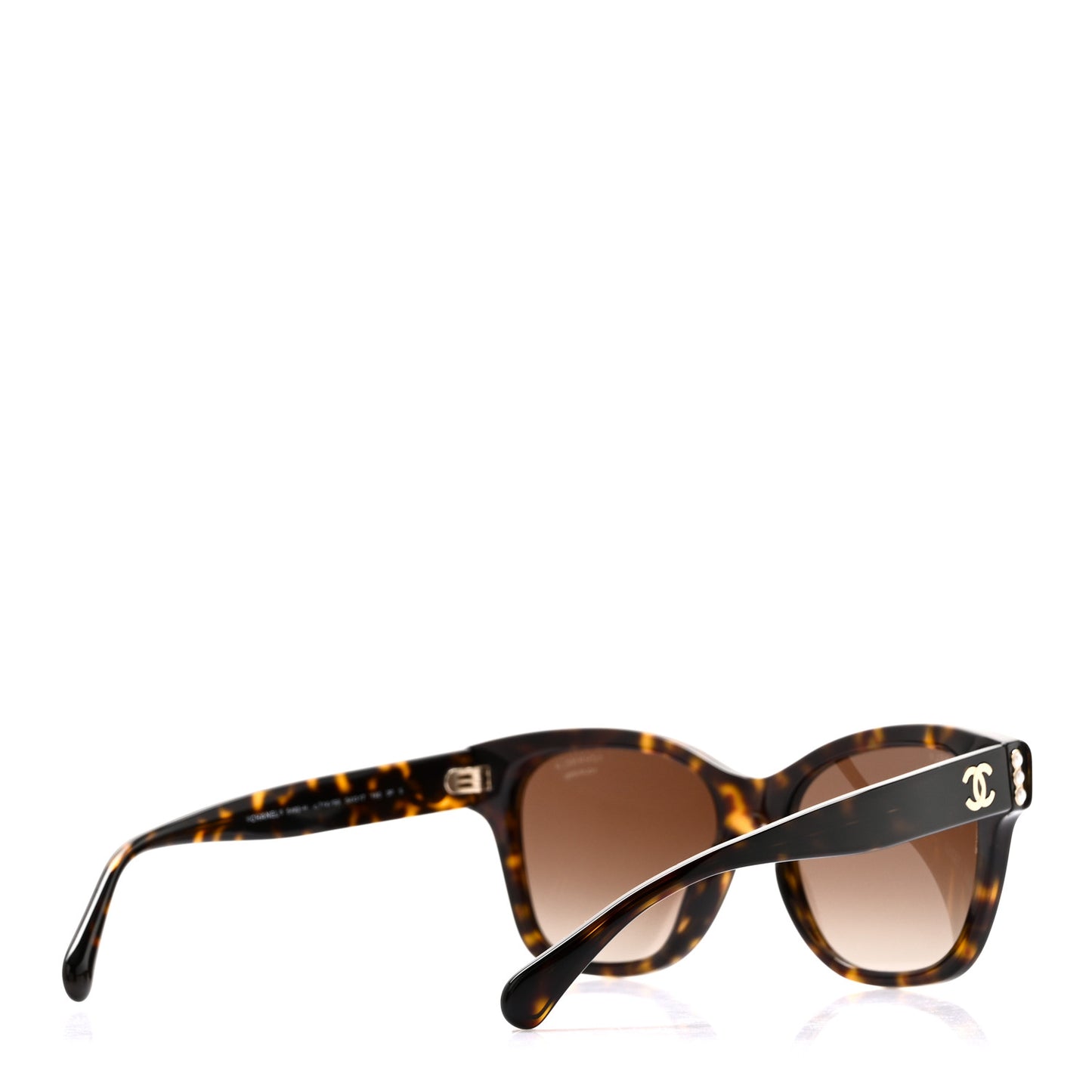 Acetate Polarized Pearl CC Square Sunglasses 5482-H-A Dark Tortoise