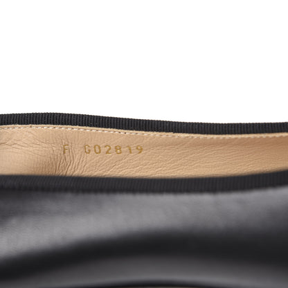Chanel Lambskin Patent Cap Toe Ballerina Flats 41 Black 7 of 9