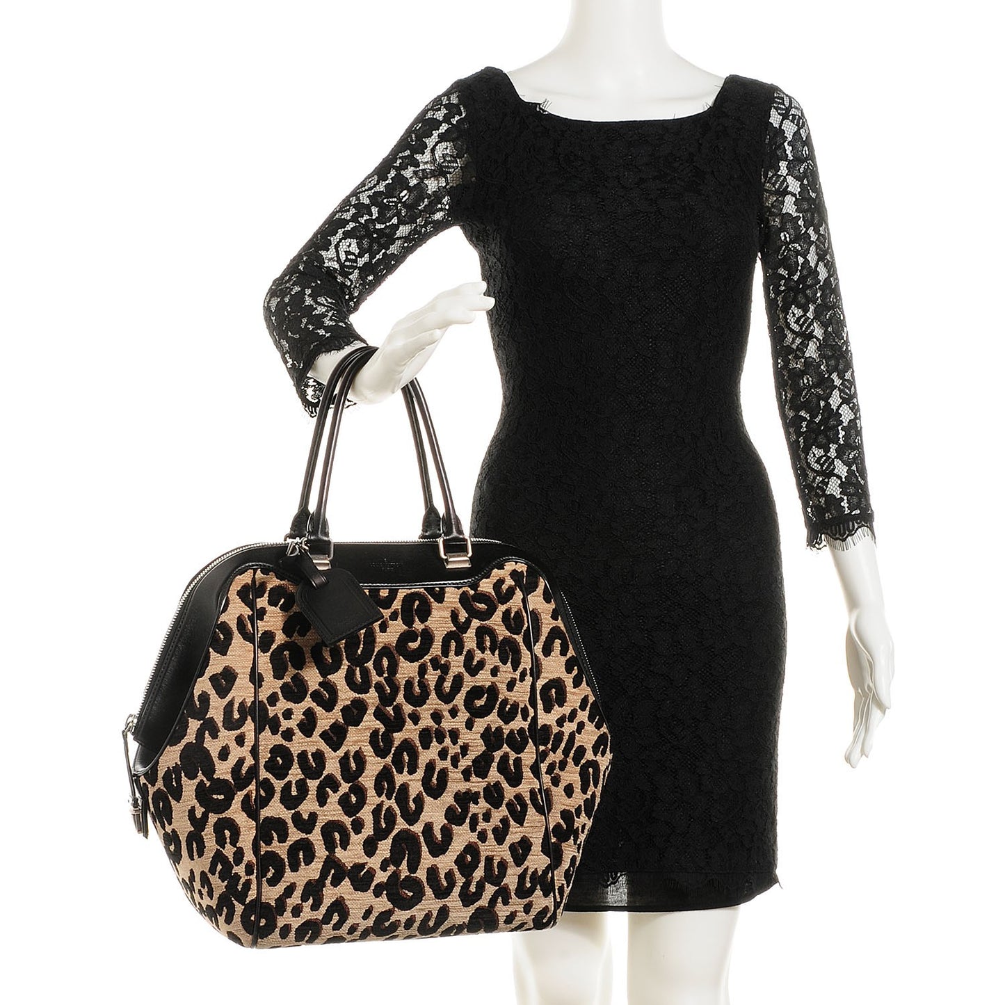 Leopard North South Tote