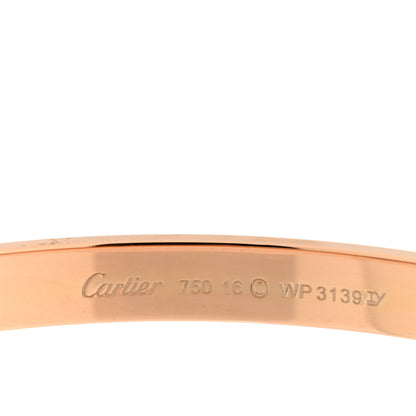 Cartier 18K Pink Gold LOVE Bracelet 16 4 of 5