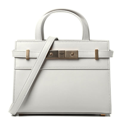 Saint Laurent Smooth Calfskin Nano Manhattan Shopper Tote Crema Soft 1 of 4