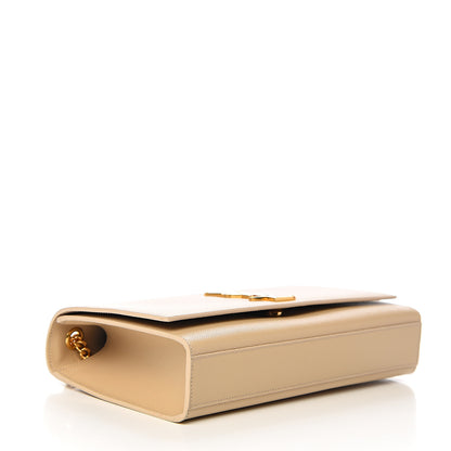 Saint Laurent Grain De Poudre Medium Monogram Kate Satchel Nude Powder 3 of 9
