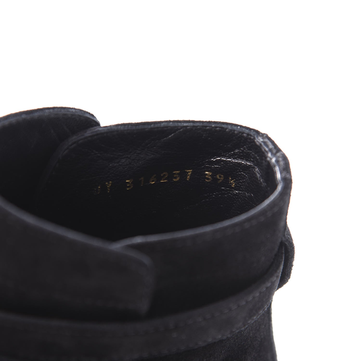 Saint Laurent Suede Jodhpur Calfskin Blake Ankle Boots 39.5 Black 8 of 9