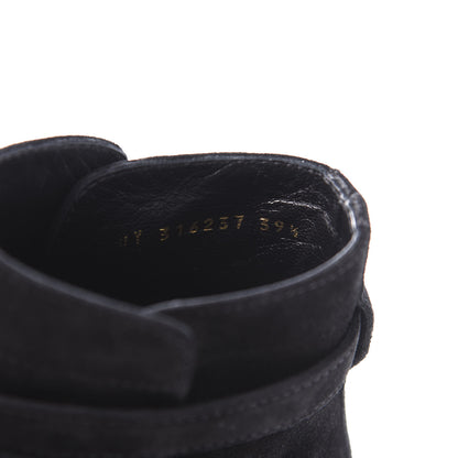 Saint Laurent Suede Jodhpur Calfskin Blake Ankle Boots 39.5 Black 8 of 9