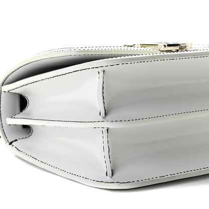 Burberry Calfskin Monogram Embossed Small TB Chain Bag Optic White 5 of 9