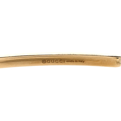 Gucci 18K Yellow Gold Diamond GG Running Choker Necklace 4 of 4