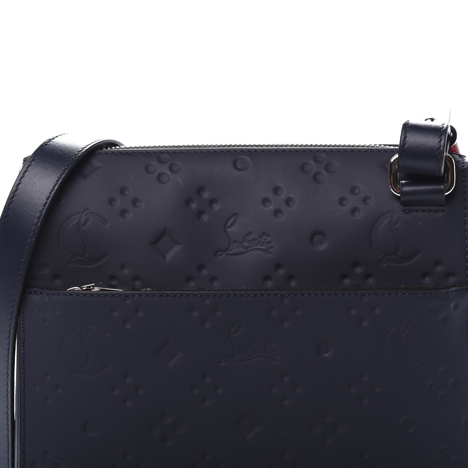 Christian Louboutin Calfskin Bench Medium Reporter Navy 9 of 9