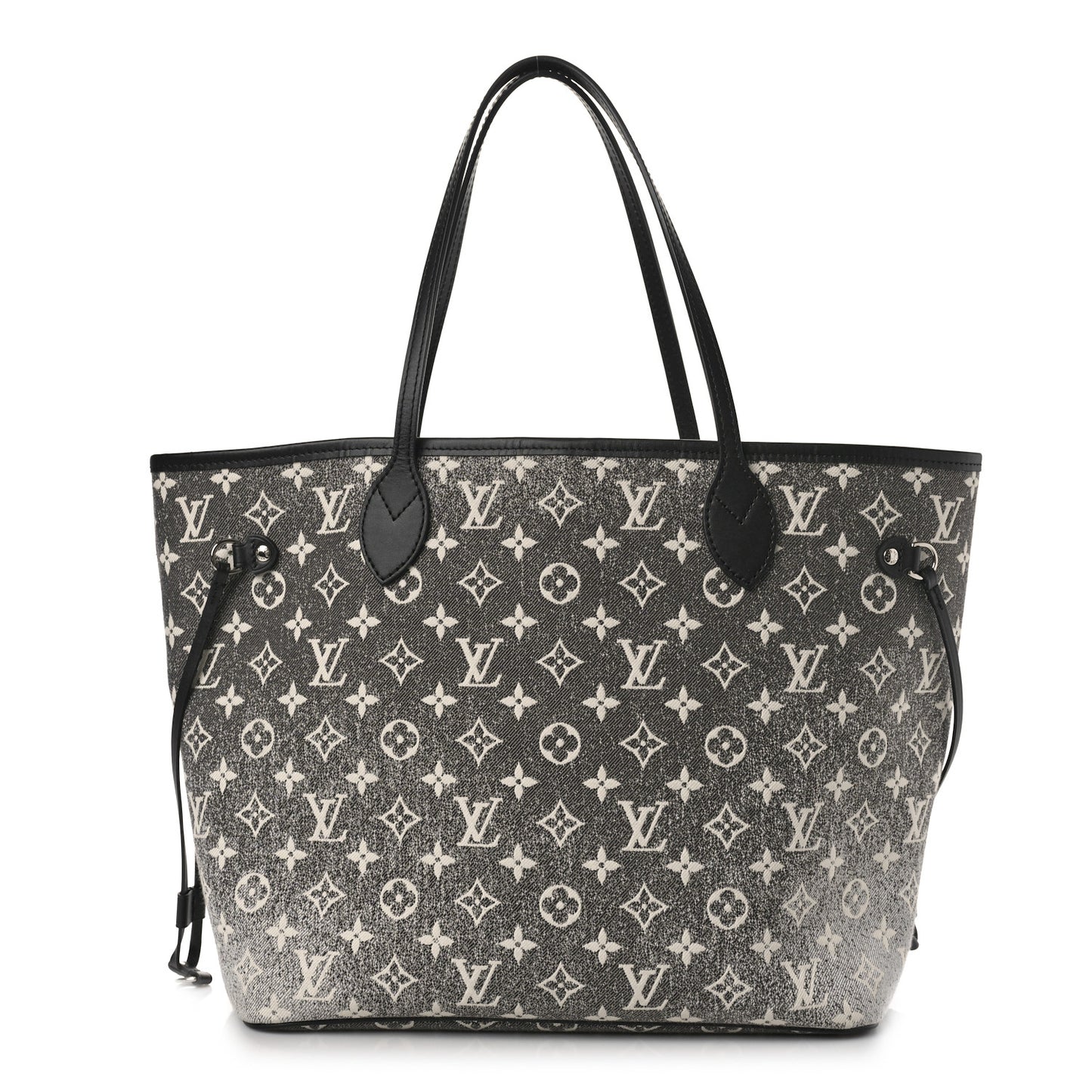 Denim Monogram Jacquard Neverfull MM Grey