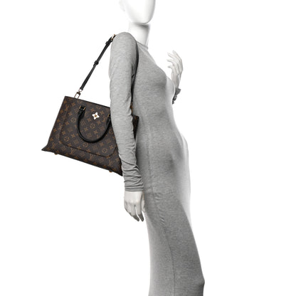 Louis Vuitton Monogram Flower Tote Black 2 of 11