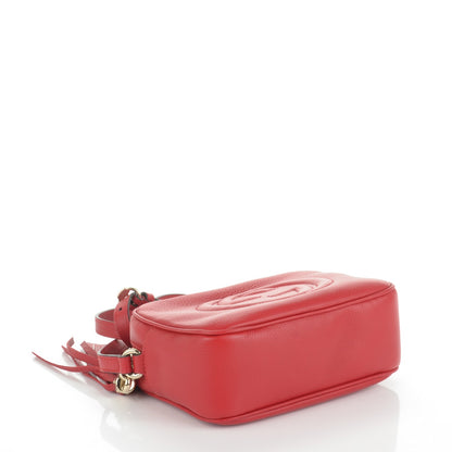 Gucci Pebbled Calfskin Small Soho Disco Bag Tabasco Red 4 of 7