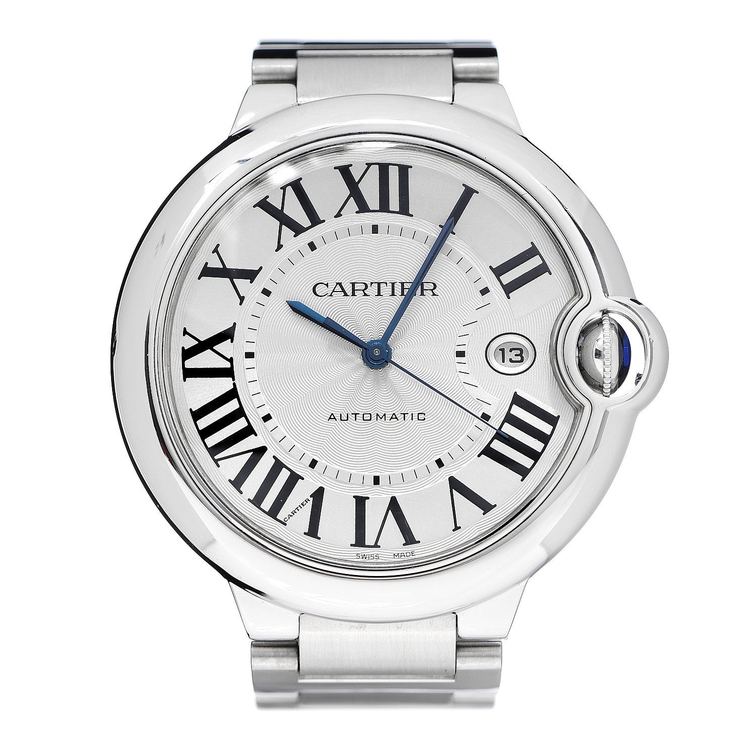 Cartier Stainless Steel 42mm Ballon Bleu De Automatic Watch 1 of 6
