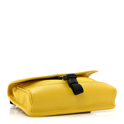Prada Re-Nylon Saffiano Smartphone Case Crossbody Giallo 4 of 10