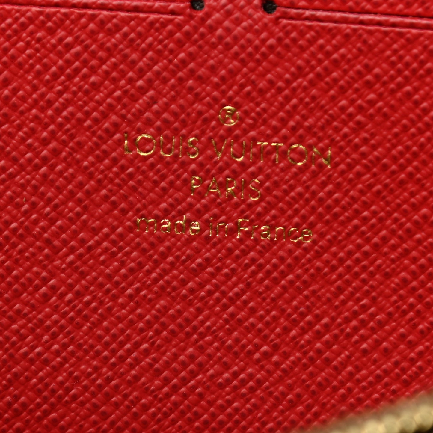 Damier Ebene Clemence Wallet Cherry