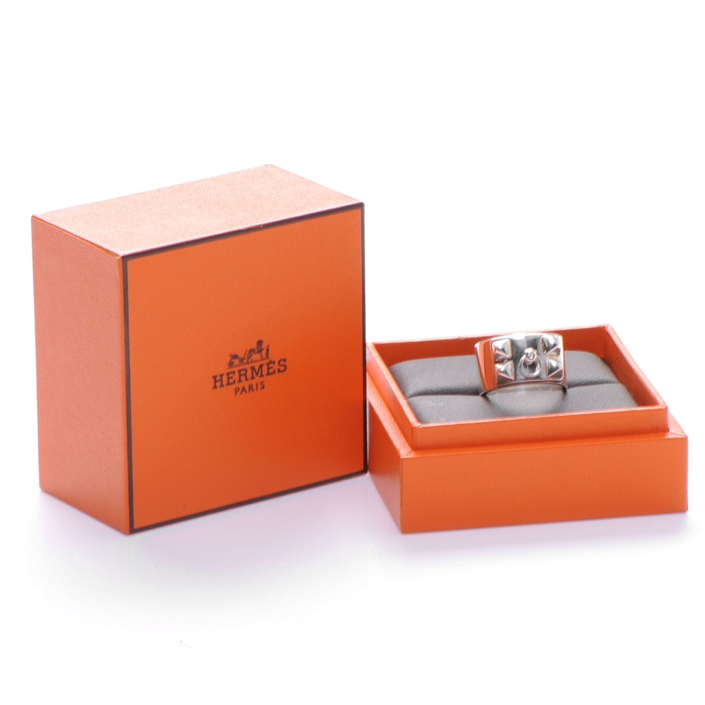 Sterling Silver Collier De Chien CDC Ring 53 6.25