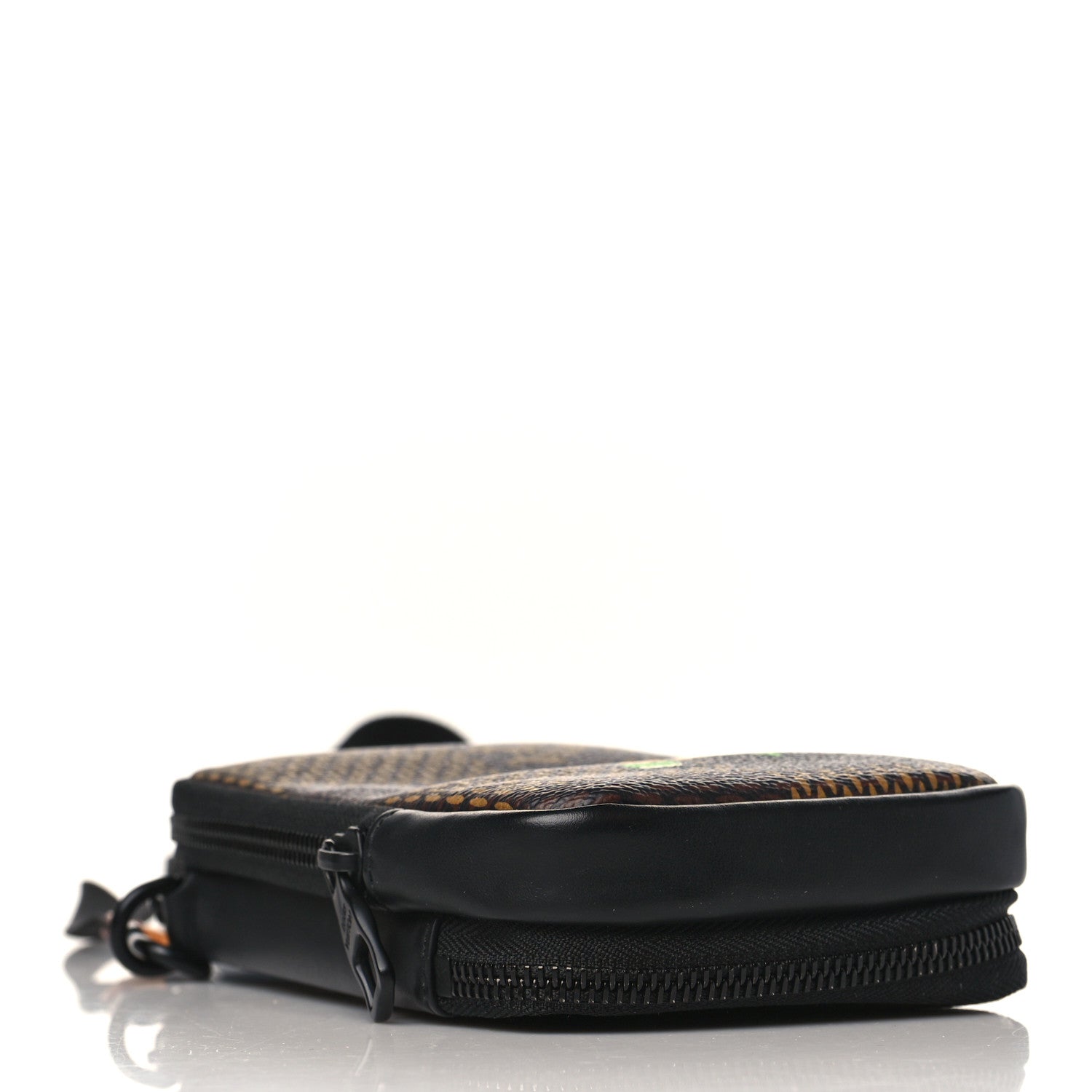 Louis Vuitton X NIGO Giant Damier Ebene Tortoise Double Phone Pouch 4 of 8