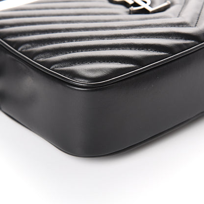 Saint Laurent Calfskin Matelasse Monogram Lou Camera Bag Black 6 of 7