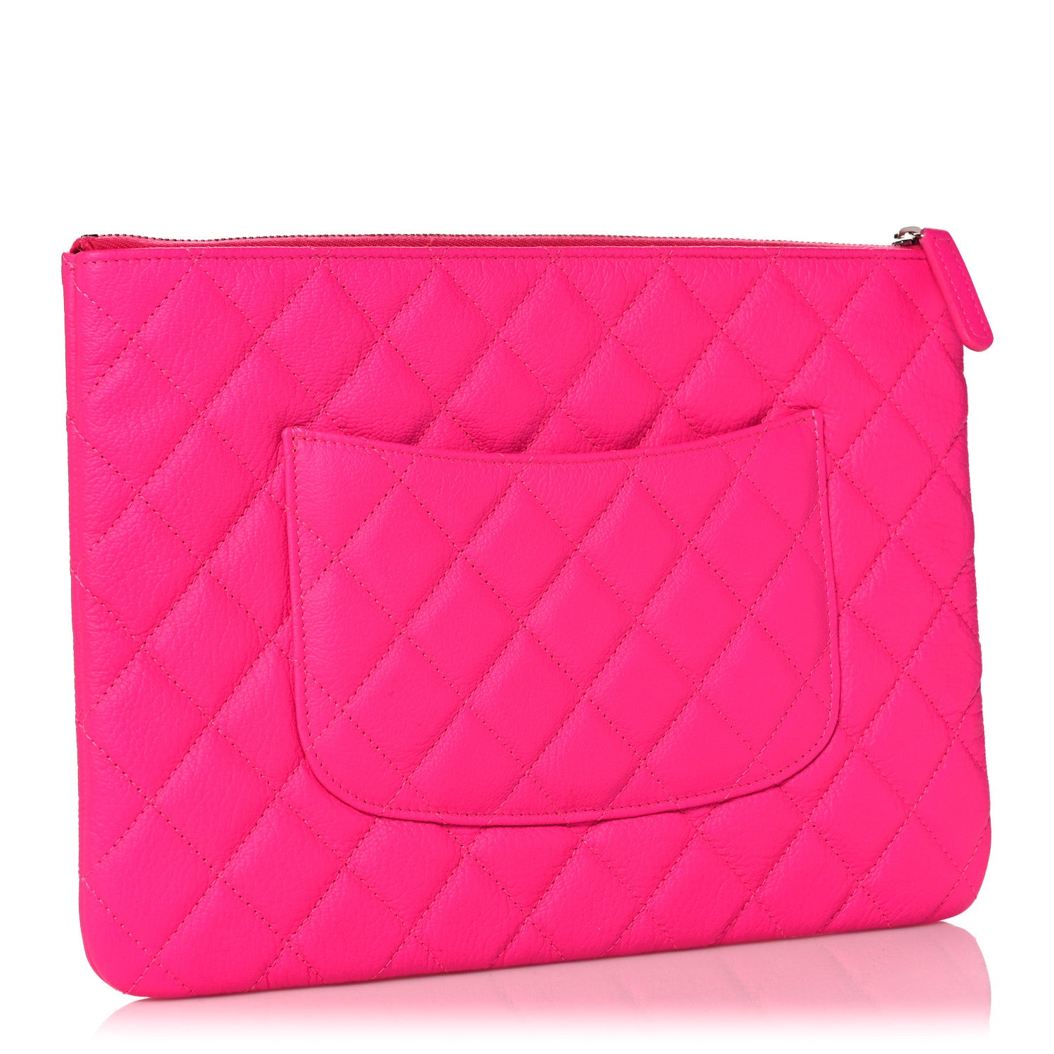 Chanel Goatskin Quilted Medium 2.55 Reissue Cosmetic Case Fluorescent Pink 3 of 10