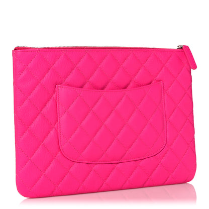 Chanel Goatskin Quilted Medium 2.55 Reissue Cosmetic Case Fluorescent Pink 3 of 10
