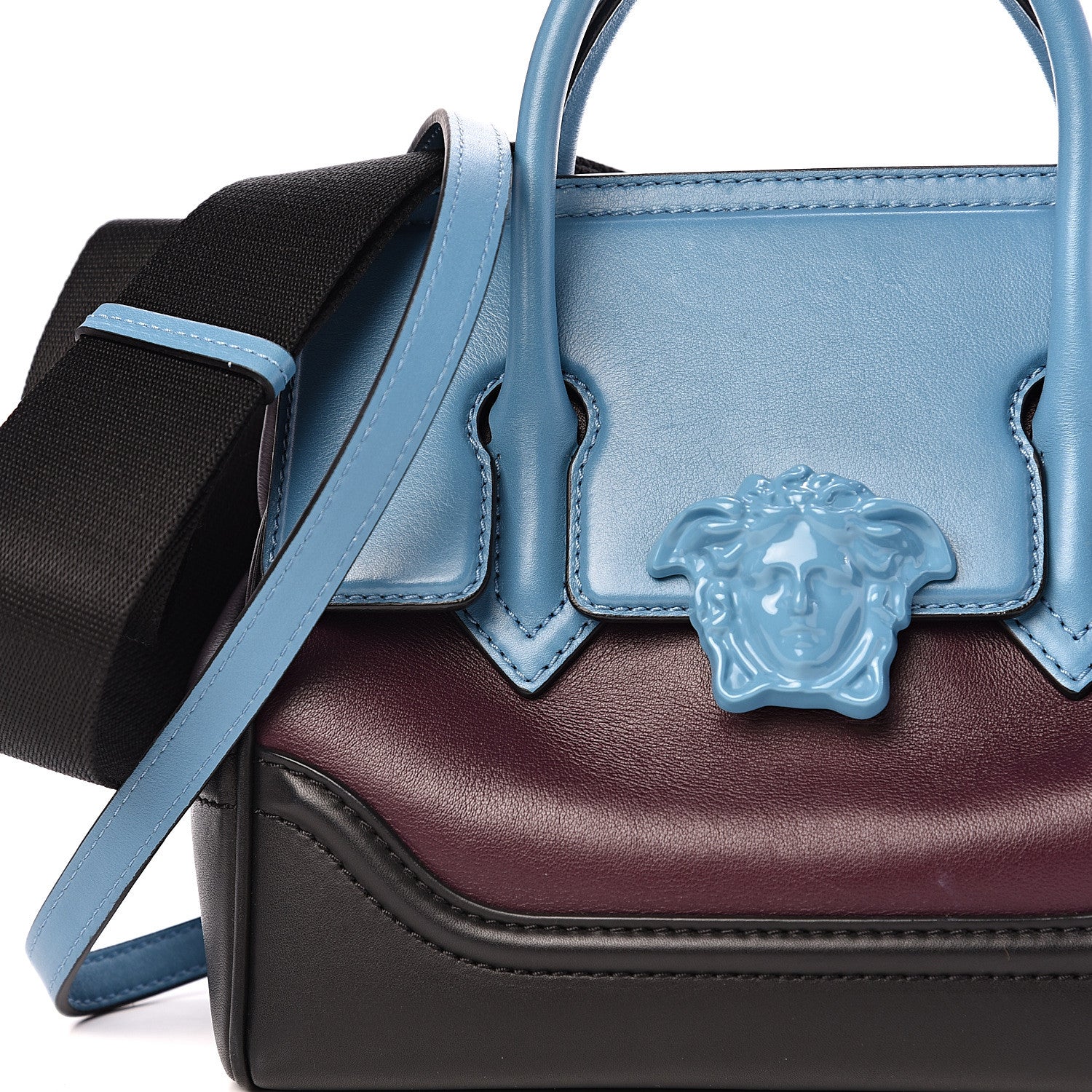 Versace Calfskin Medium Palazzo Empire Bag Multicolor 8 of 8