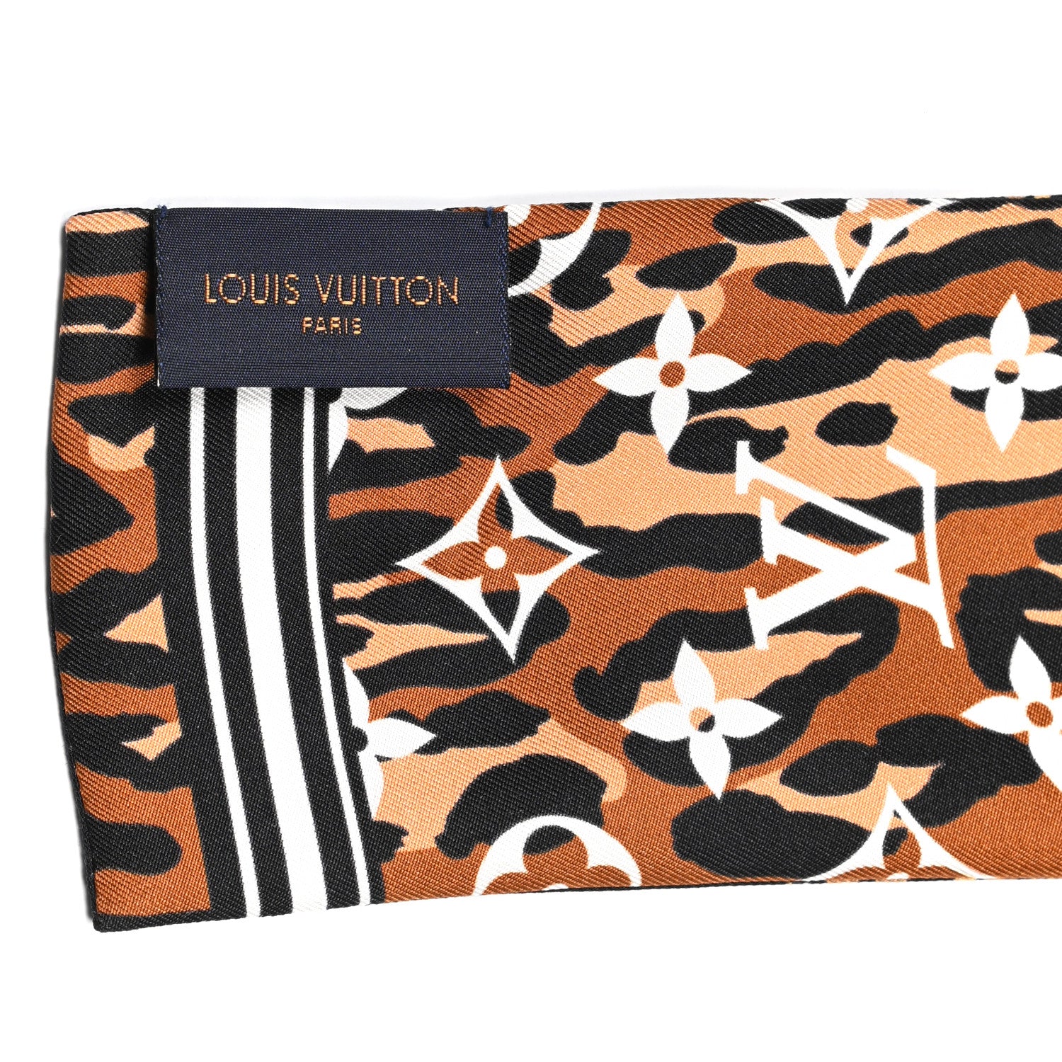 Louis Vuitton Silk Monogram Giant Jungle Bandeau Black 5 of 5