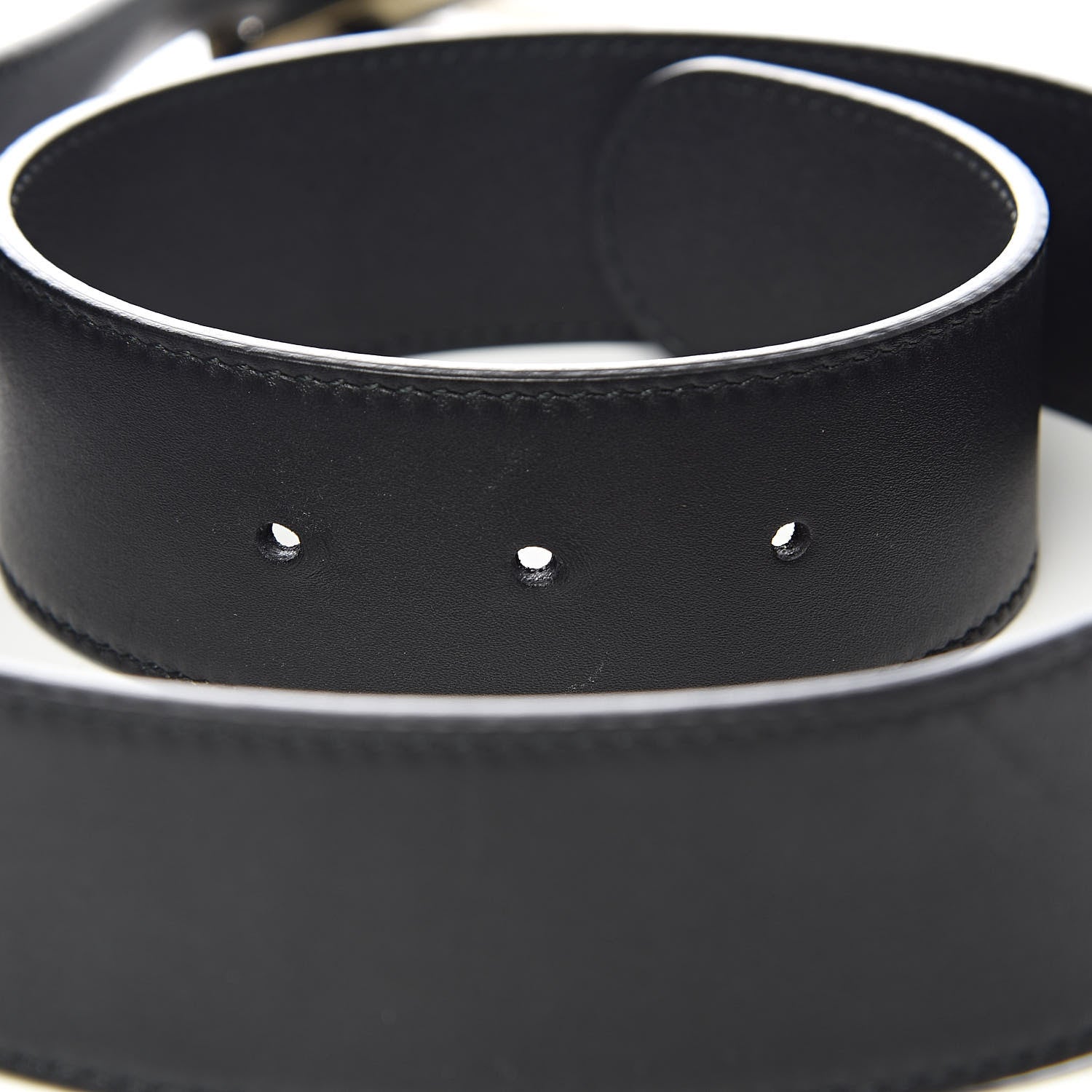 Gucci Moon Calfskin Torchon Double G 40mm Belt 85 34 Black 6 of 6