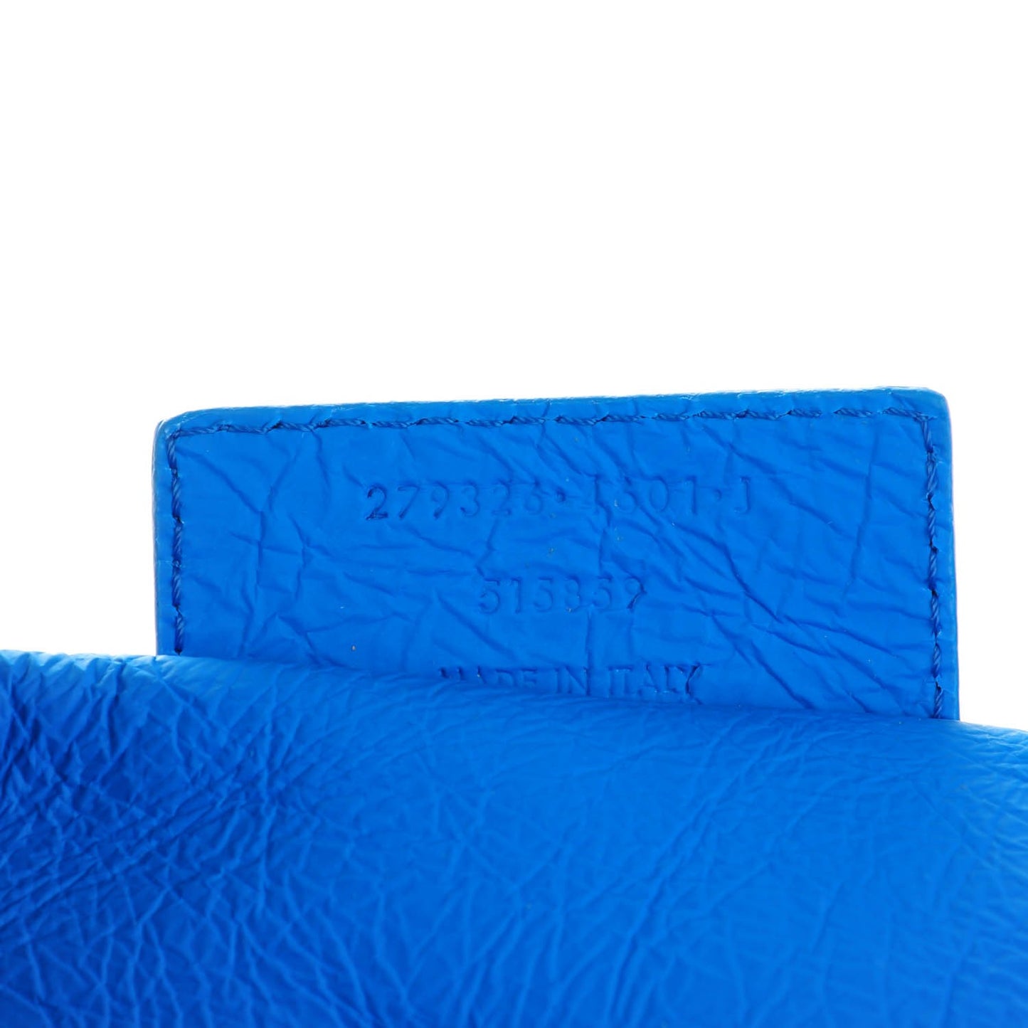 Veau Papier Basket Tote Bleu