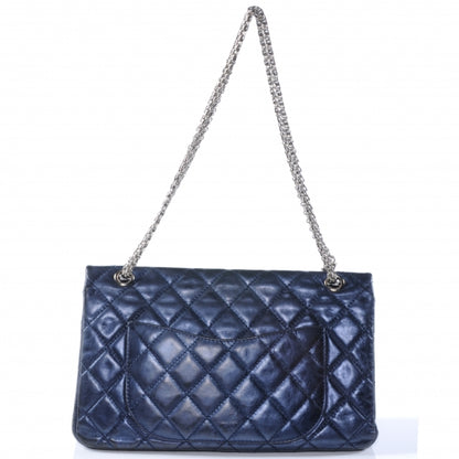Chanel Calfskin 2.55 Reissue 227 Flap Metallic Blue 3 of 10