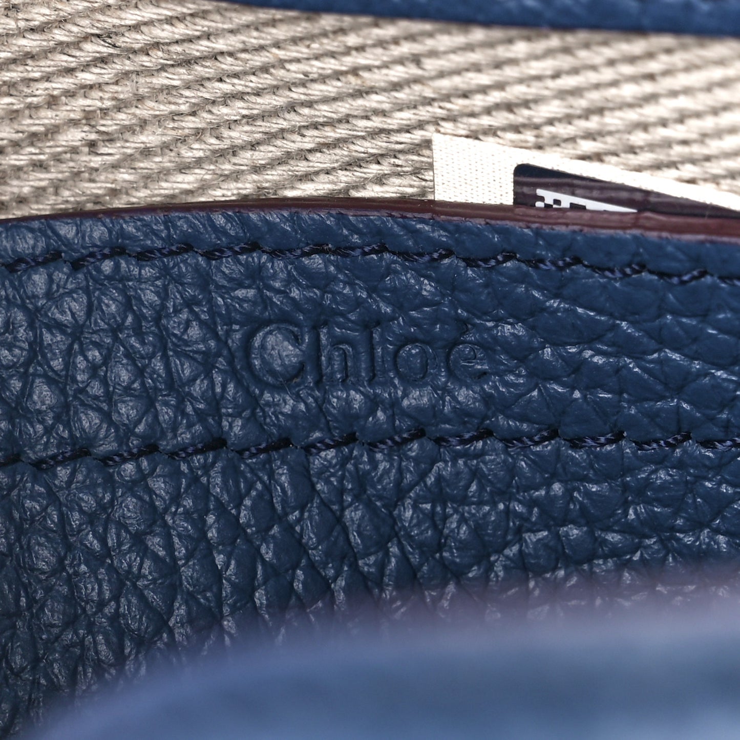 Grained Calfskin Small Marcie Saddle Bag Deep Denim