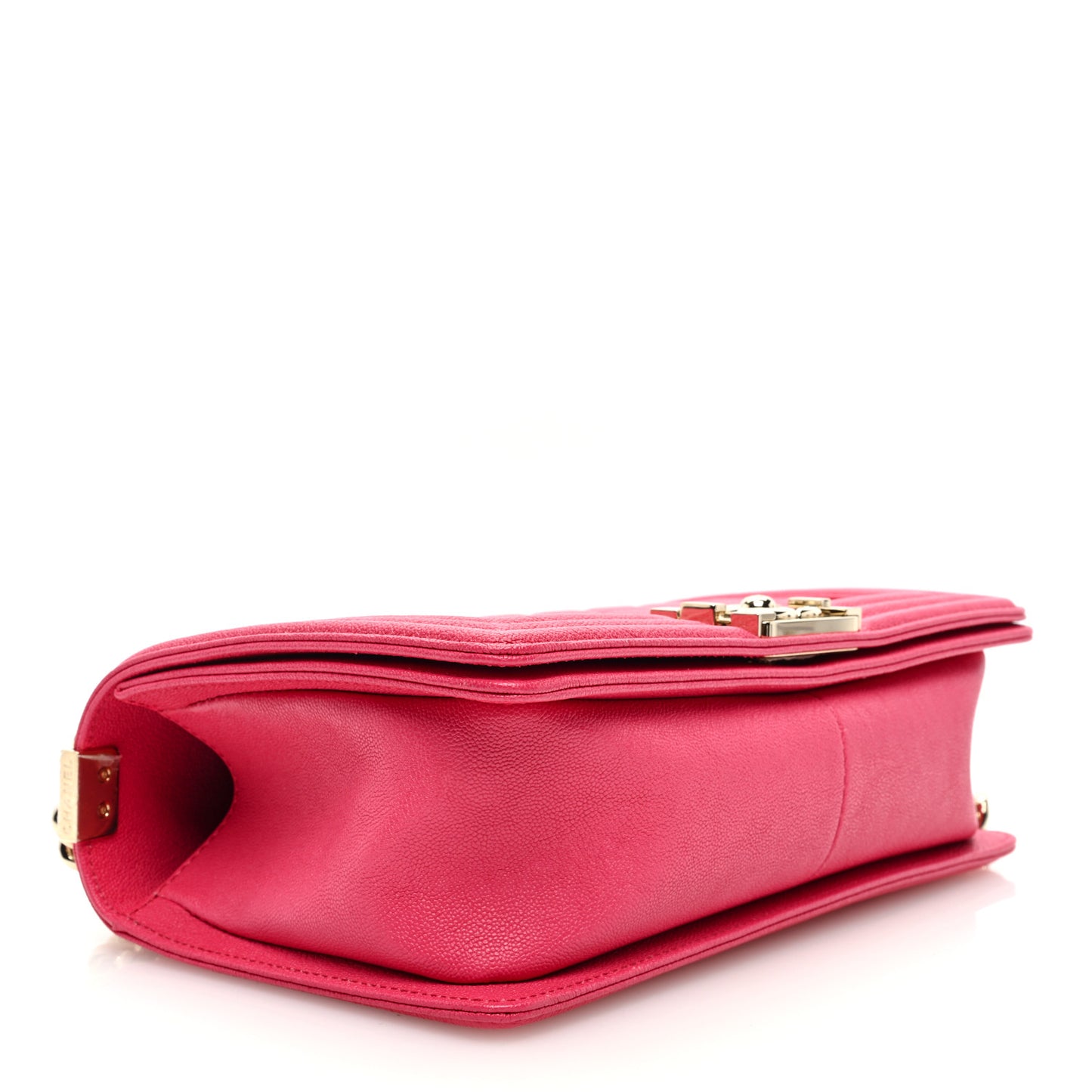 Caviar Quilted Medium Boy Flap Dark Pink