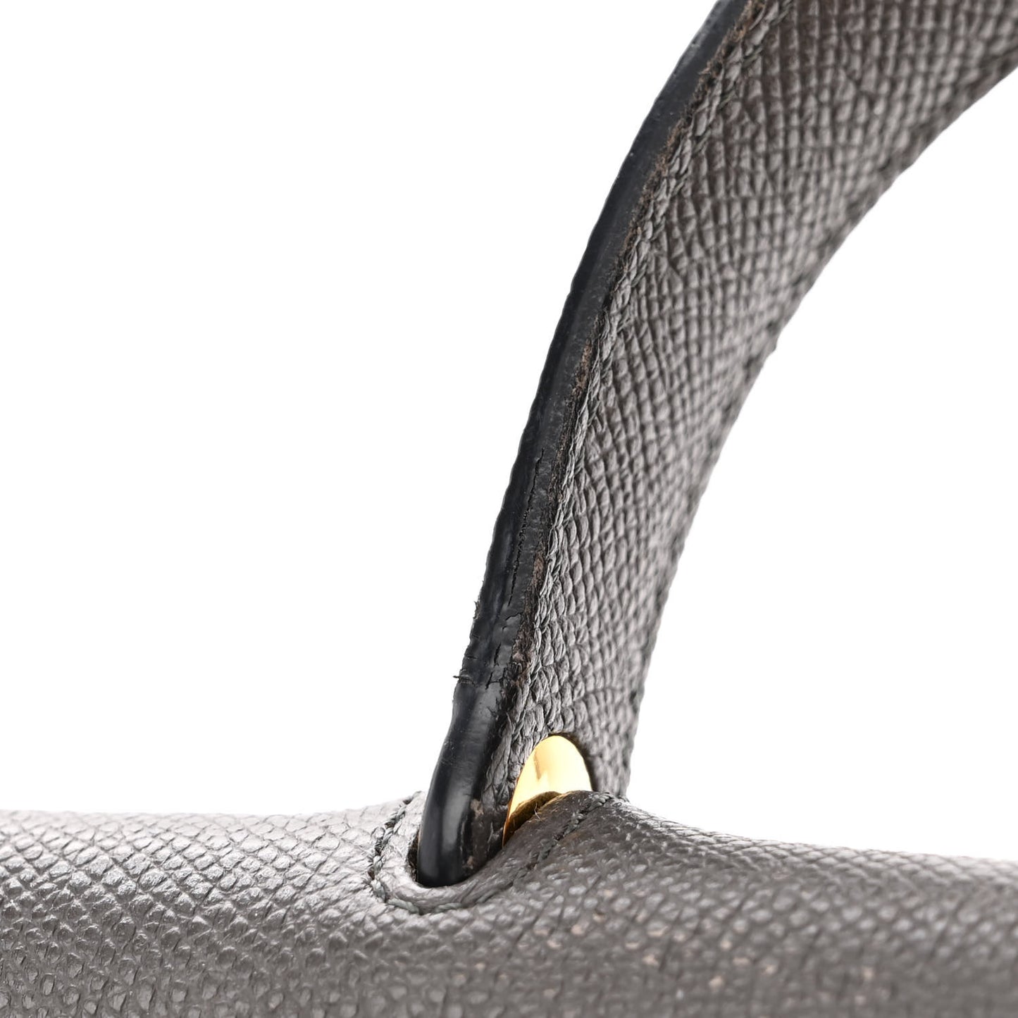 Grained Calfskin Micro Belt Bag Grey