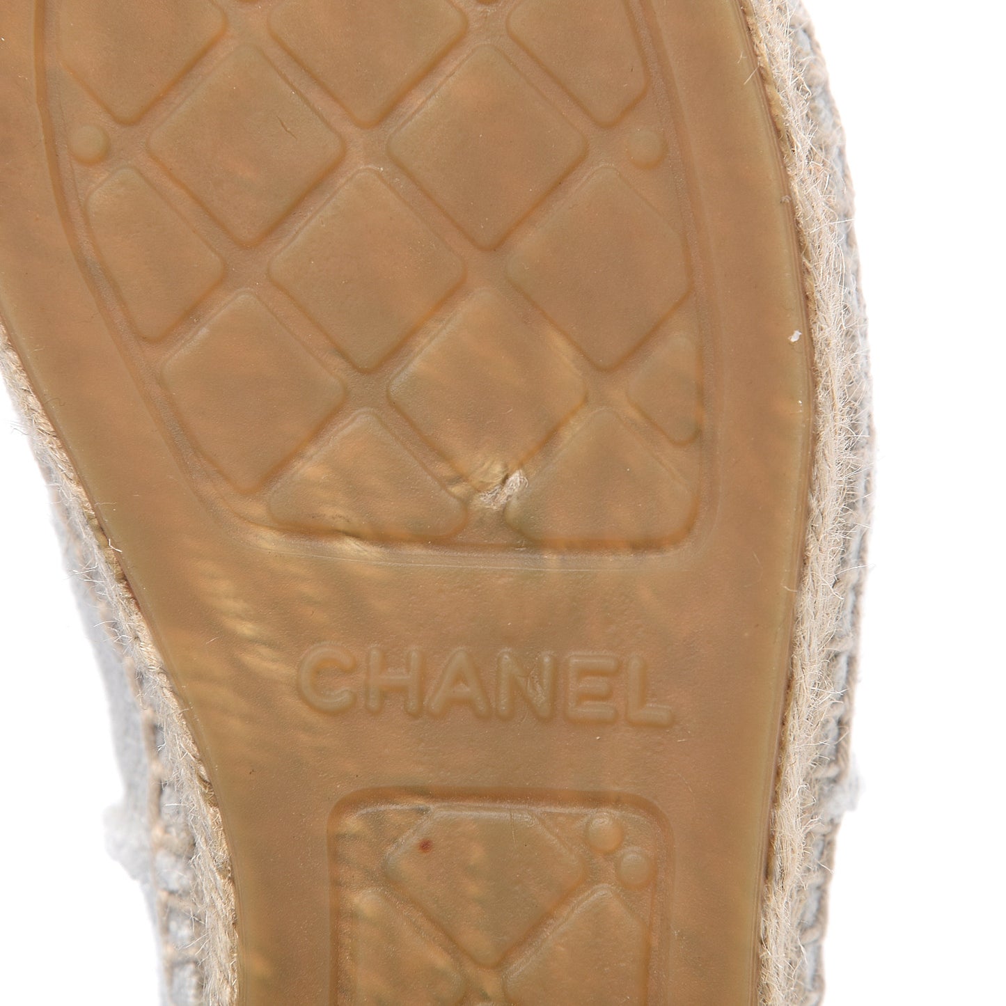 Linen CC Espadrilles 36 Beige Black