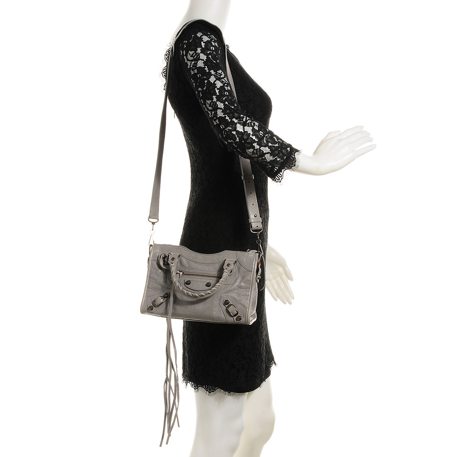 Balenciaga Agneau Classic Hardware Mini City Gris Pyrite 2 of 15