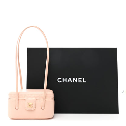 Chanel Shiny Caviar Preppy Coco Long Vanity With Strap  Light Pink 11 of 11